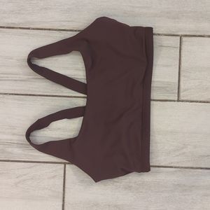 Spanx Sports Bra, Maroon, Size Large